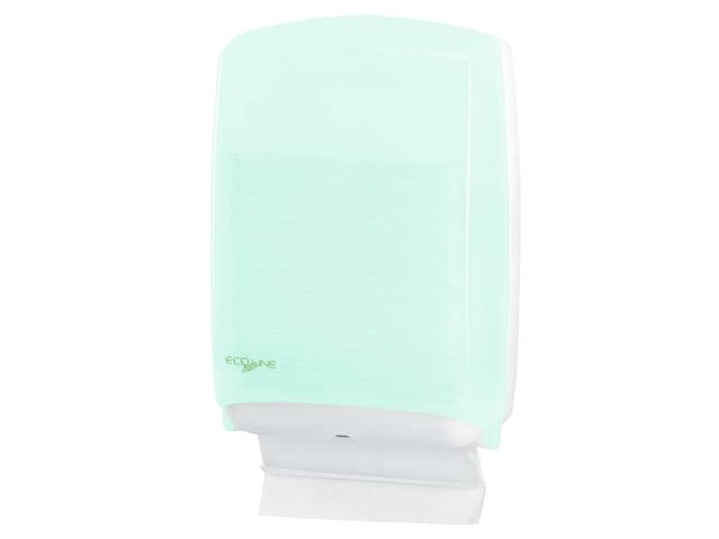 Distributore maxi di carta asciugamani in fazzoletti Hylab in PPL con capacit… 500 foglietti verde opalino – E-FO/1RN-S
