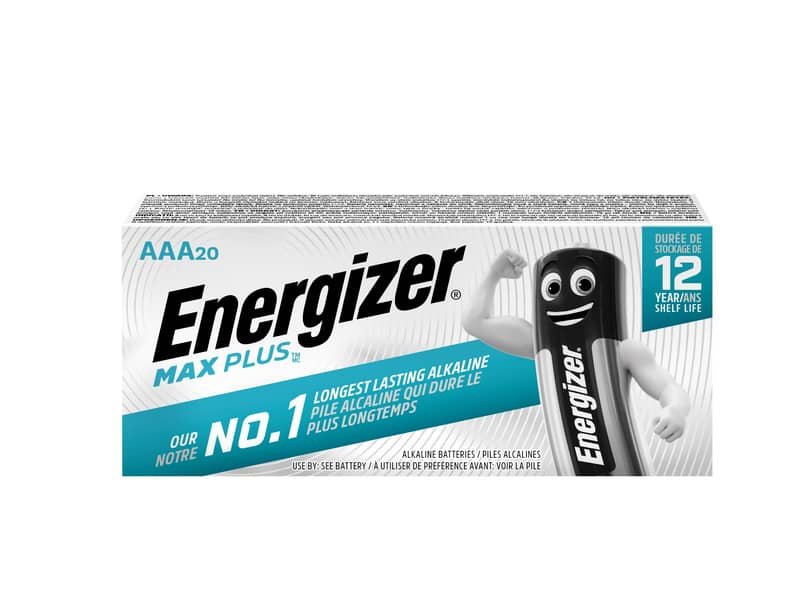 Batterie ENERGIZER Max Plus AAA  conf. da 20 – E301322900