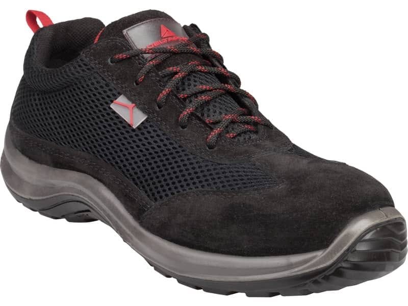 Scarpe da lavoro DELTA PLUS basse Asti S1P – poliestere mesh e pelle scamosciata nero – 40 – ASTISPNO40