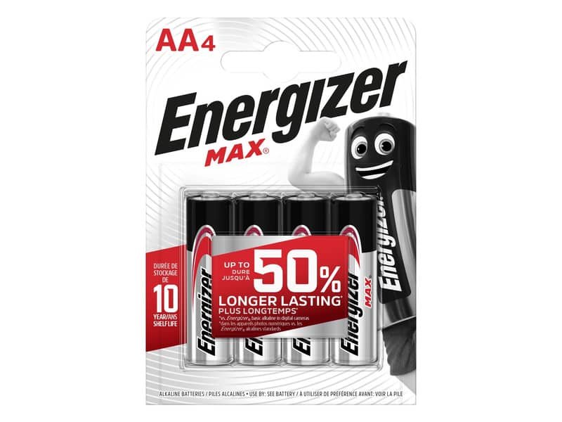 Batterie ENERGIZER Max AA  conf. da 4 – E301530700