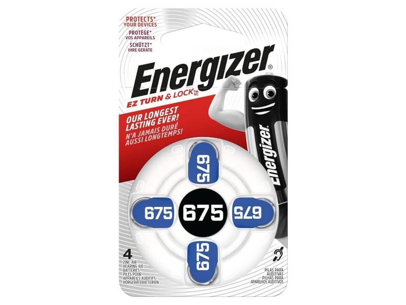 Batterie a bottone ENERGIZER 675  conf. da 4 – E001082205