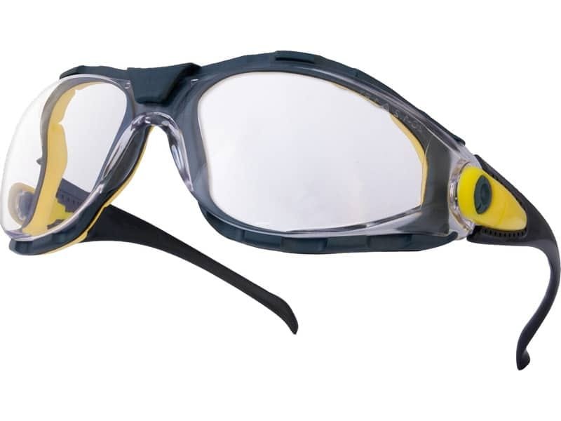 Occhiali Delta Plus Pacaya Strap monoblocco policarbonato nasello integrato trasparente PACAYBLIN