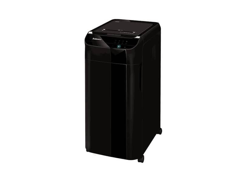 Distruggidocumenti uso frequente  P-4 68 L FELLOWES AutoMax? 350C – taglio a frammenti 4×38 mm nero – 4964101