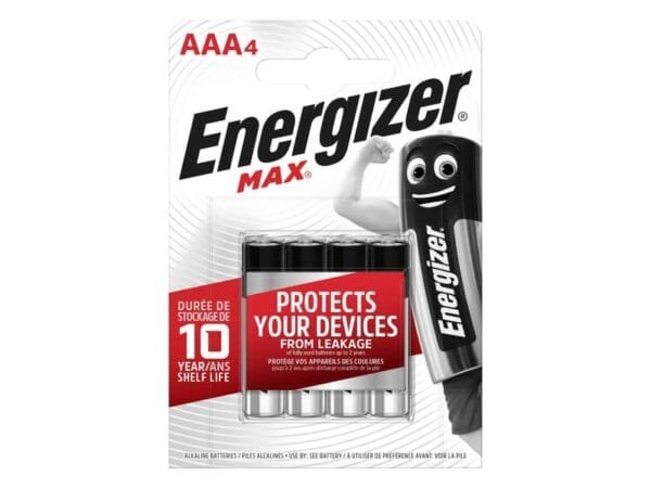 Batterie ENERGIZER Max AAA  conf. da 4 - E300816100
