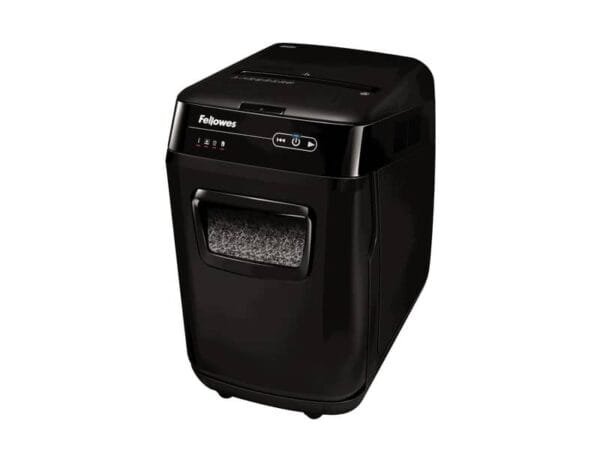 Distruggidocumenti uso moderato FELLOWES AutoMax? 200M - P-5 - 32 L - taglio a microframmenti 2x14 mm nero - 4656301