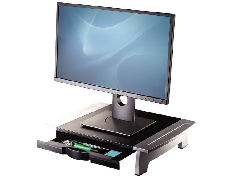 Supporto FELLOWES Office Suites standard per monitor nero/argento 10x50x36,4 cm 8031101