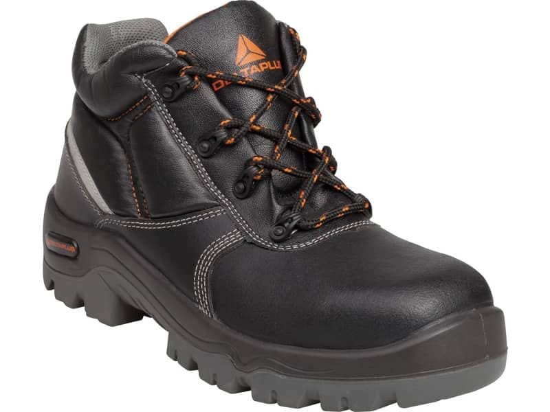 Scarpe lavoro Delta Plus basse Phoenix S3 -pelle croste pigmentata- trattamento impermeabilizzante nero -41- PHOENS3NO41