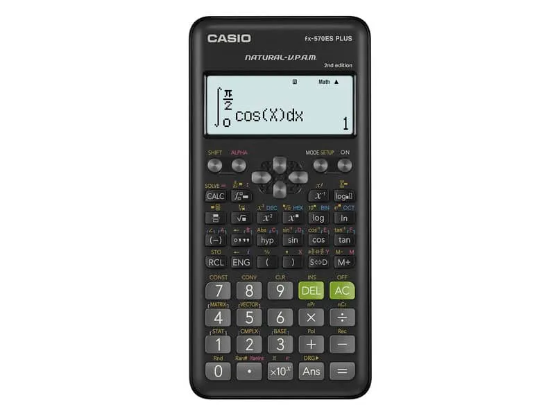 Calcolatrice scientifica Casio FX-570ES PLUS con 417 funzioni. Ammessa alla Maturit… – FX-570ESPLUS-2WETV