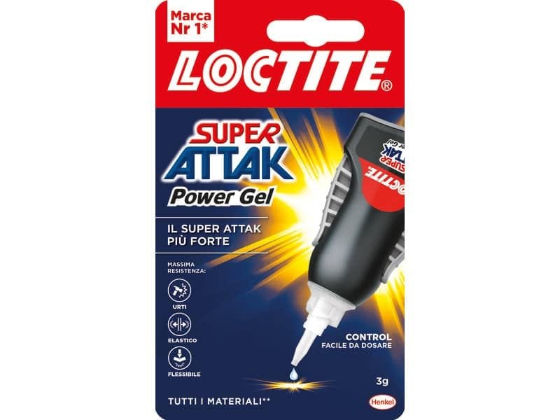 Colla Loctite Super Attak Power Flex gel 3 g trasparente in dispenser 2632282