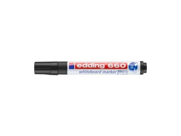 Marcatore per lavagne bianche edding 660 punta conica 1,5-3 mm nero E-660 001