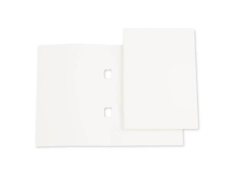 Cartelline con naselli 4Mat A4 in bindakote 250 g/mý bianco conf. da 10 pezzi – 3640