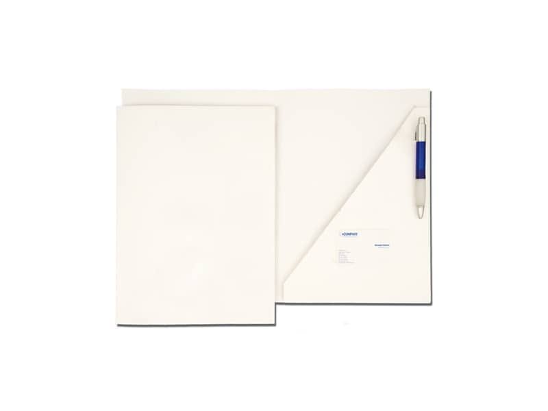 Cartelline a 2 lembi 4Mat A4 bindakote bindakote 250 g/mý c/alloggio biglietti visita e penna  cf. 10 pz – 3745