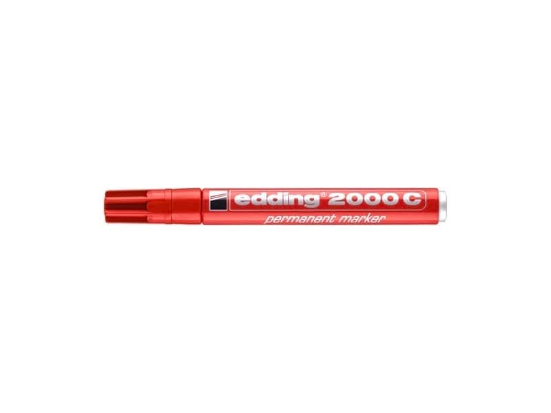 Marcatore permanente edding 2000 C punta conica 1,5-3 mm rosso E-2000C 002