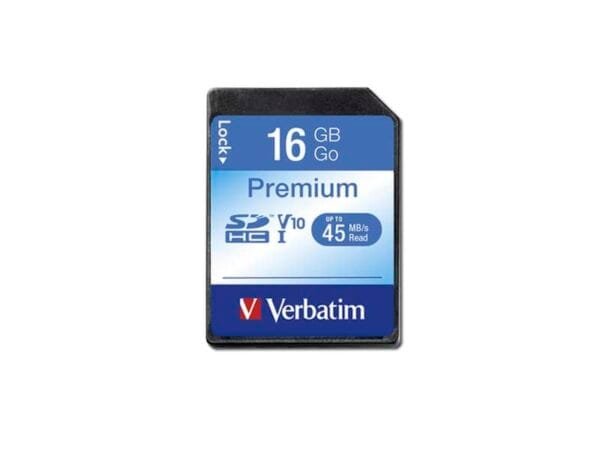 Flash Memory Card SDHC Verbatim 16 GB  43962