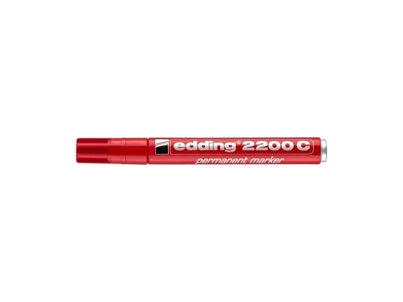 Marcatore permanente edding 2200 C punta scalpello 1-5 mm rosso E-2200C 002