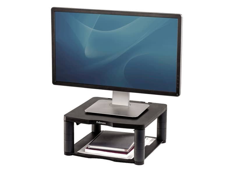 Supporto FELLOWES Premium per monitor plastica riciclata grafite 18x33x34 cm 9169401