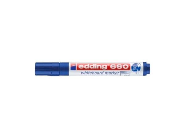 Marcatore per lavagne bianche edding 660 punta conica 1,5-3 mm blu E-660 003