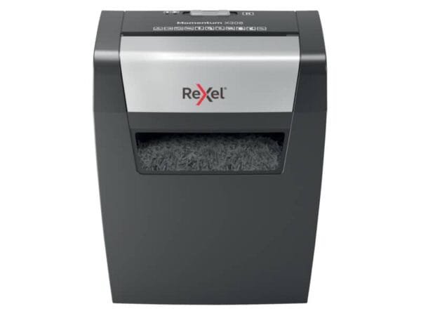 Distruggidocumenti uso moderato Rexel Momentum X308 - P-3 - 15 L - taglio a frammenti 5x42 mm - 2104570EU