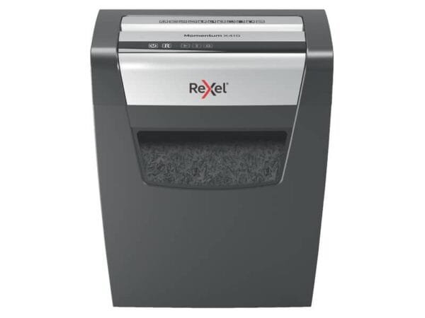 Distruggidocumenti uso moderato Rexel Momentum X410 - P-4 - 23 L - taglio a frammenti 4x28mm - 2104571EU