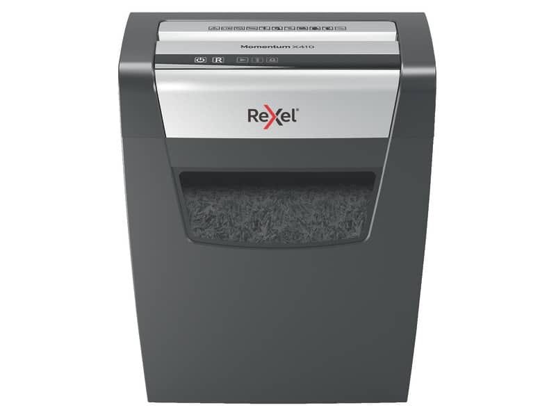Distruggidocumenti uso moderato Rexel Momentum X312 – P-3 – 23 L – taglio a frammenti 5×42 mm – 2104572EU