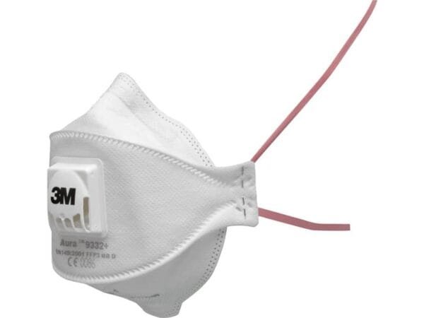 Respiratore monouso 3M Aura 9332+ 3M con filtro a bassa resistenza FFP3 Conf. 10 pezzi - 7100140880