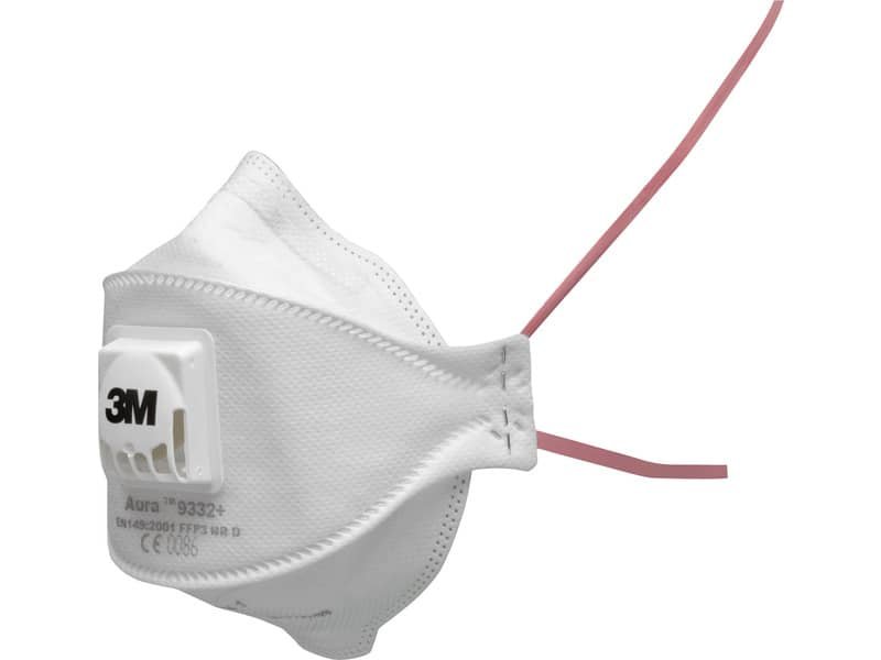 Respiratore monouso 3M Aura 9332+ 3M con filtro a bassa resistenza FFP3 Conf. 10 pezzi – 7100140880