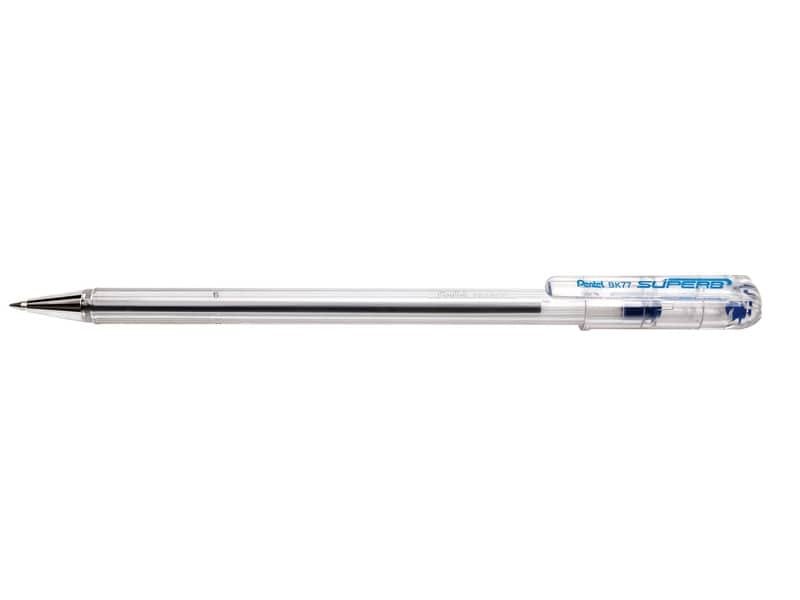 Penna a sfera con cappuccio Pentel Superb 0,7 mm blu BK77-C