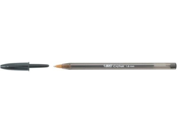 Penna a sfera BIC Cristal© Large 1,6 mm nero Conf. 50 pezzi - 880648