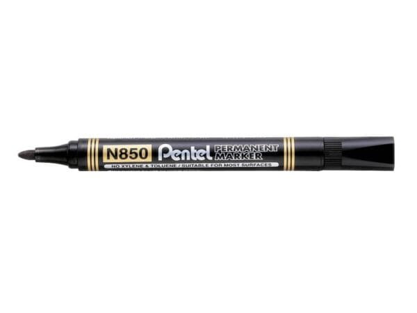 Marcatore permanente Pentel N850 punta conica 4.5 mm nero N850-AE