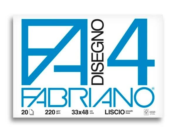 Album da disegno Fabriano F4 220 g/mý 33x48 cm 20 ff. lisci 05200797