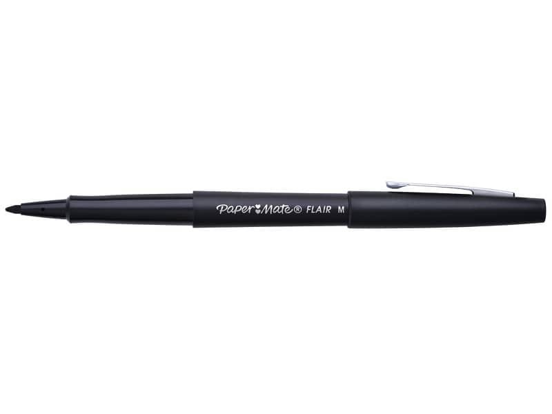 Penna punta fibra Paper Mate Flair/Nylon M 1,1 mm nero S0190973