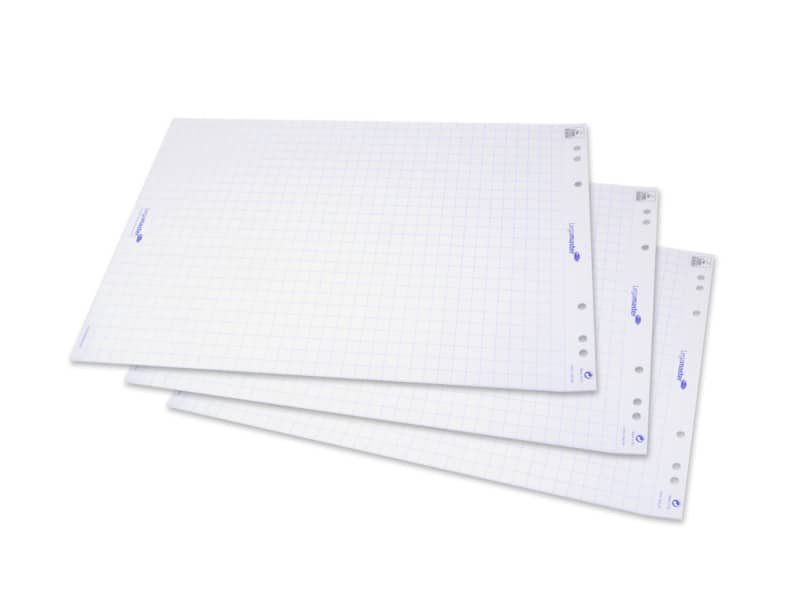 Blocco di carta per lavagna Legamaster 20 fogli 65×98 cm bianco quadrettato conf. 5 rotoli – L-1565 00