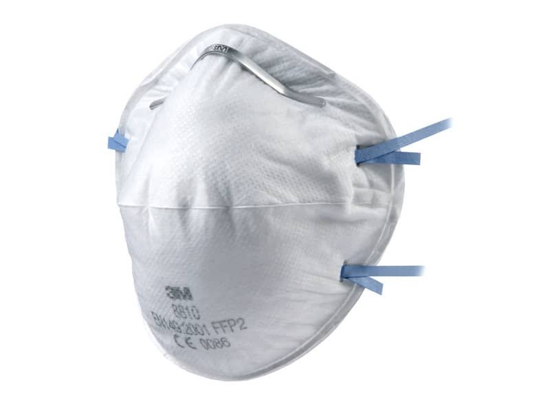 Respiratore per carteggiatura a mano 3M serie 8000 Classic FFP2 senza valvola – Conf. 20 pezzi – 8810