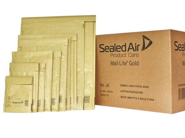 Buste imbottite Mail Lite© Gold G 24x33 cm Avana conf. 50 pezzi - 103027406