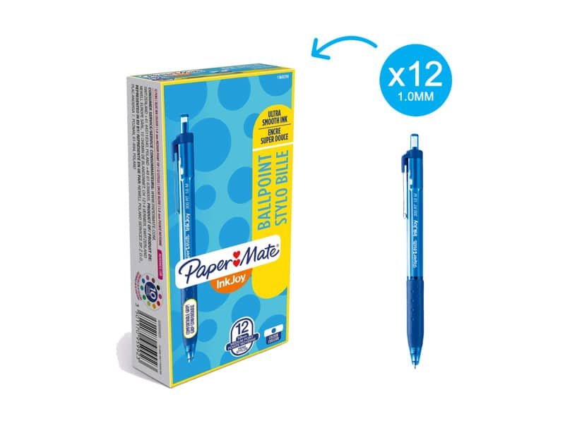 Penna a sfera a scatto Paper Mate InkJoy 300 RT ULV M 1 mm blu S0959920