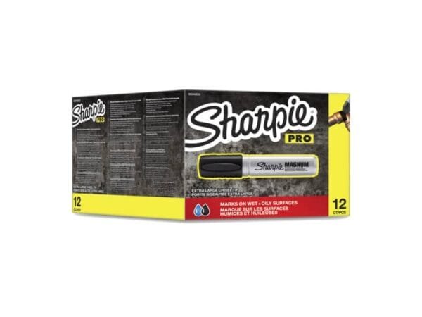 Marcatore permanente Sharpie Metal Magnum punta a scalpello Large 9-14,8 mm nero - S0949850