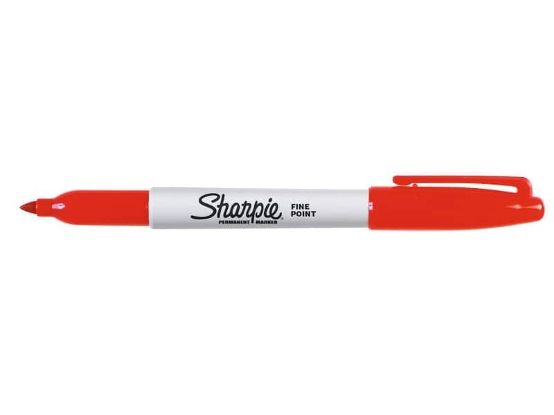 Marcatore permanente Sharpie Fine punta conica 1 mm rosso S0810940
