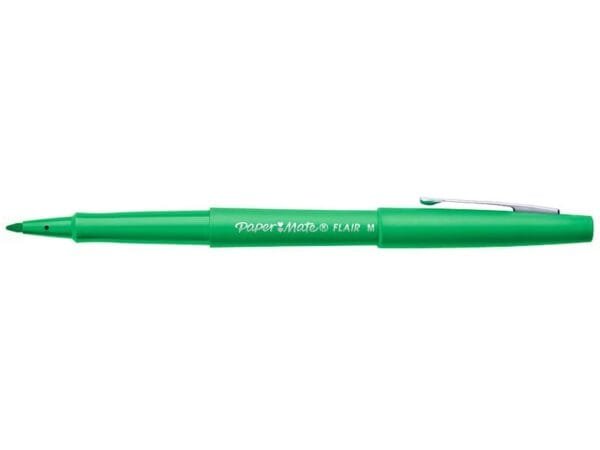 Penna punta fibra Paper Mate Flair/Nylon M 1,1 mm verde S0191033