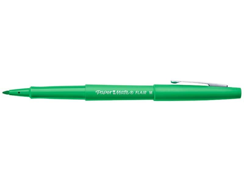 Penna punta fibra Paper Mate Flair/Nylon M 1,1 mm verde S0191033