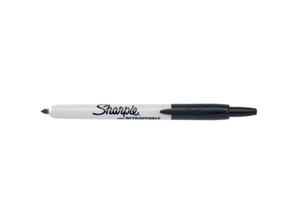 Marcatore permanente Sharpie RT a scatto F a punta conica 1 mm nero S0810840
