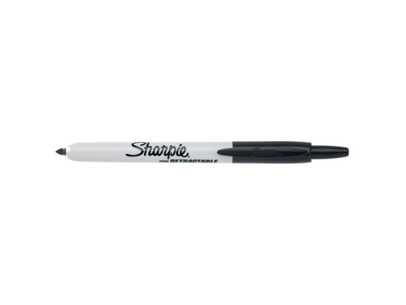 Marcatore permanente Sharpie RT a scatto F a punta conica 1 mm nero S0810840