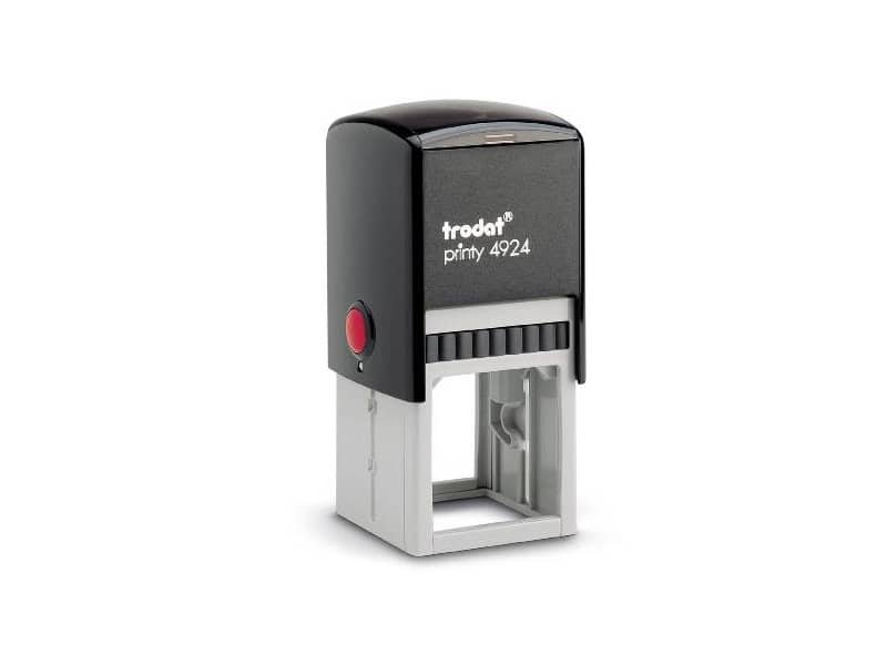 Timbro autoinchiostrante Trodat PRINTY 4924 in plastica 40×40 mm nero 176685