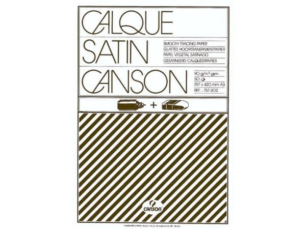 Blocco da disegno Canson carta lucida satinata 50 fogli 90/95 g/mý A3 C200757202