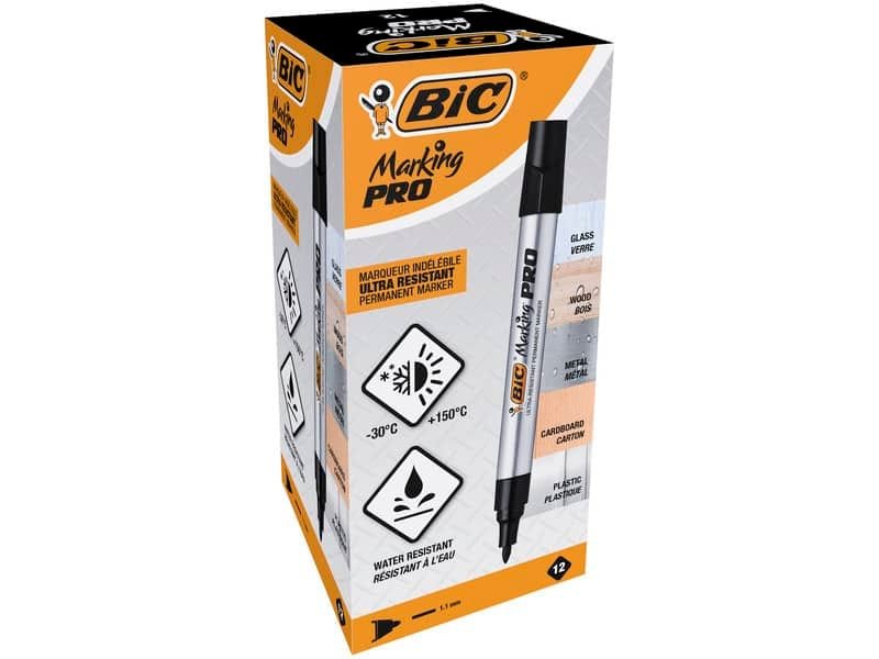 Marcatore permanente BIC Marking PRO punta conica 1,1 mm nero 964800