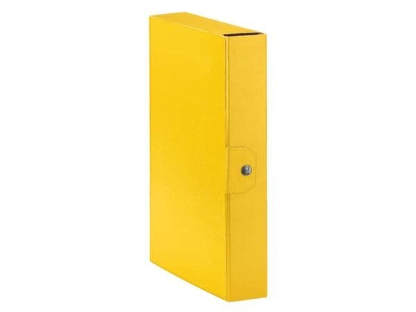 Cartelle portaprogetti Esselte C26 EUROBOX dorso 6 cm presspan biverniciato giallo - 390326090