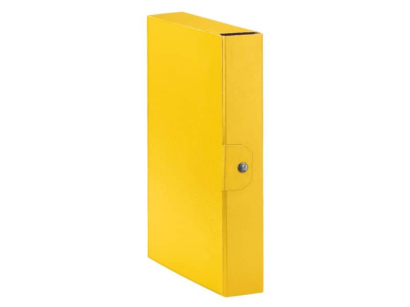 Cartelle portaprogetti Esselte C26 EUROBOX dorso 6 cm presspan biverniciato giallo – 390326090