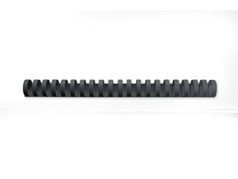Dorsi plastici a 21 anelli GBC CombBind 16 mm A4 nero – fino a 145 fogli conf da 100 dorsi – 4028600