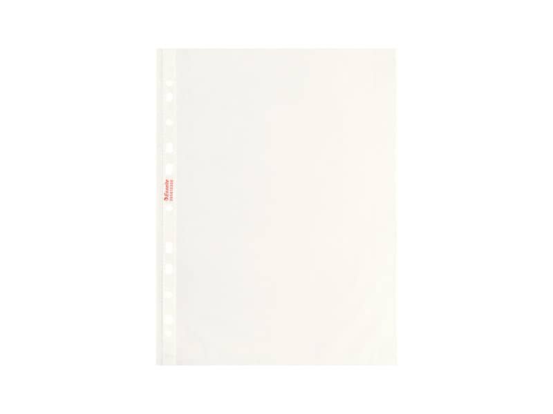 Buste a perforazione universale goffrate Esselte STANDARD PP antiriflesso trasparente A4  conf.200 – 395613300