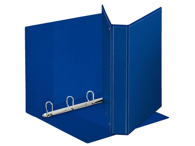 Raccoglitore personalizzabile Esselte Display a 4 anelli a D 30mm PP eco-comp. blu formato Maxi – 394756500