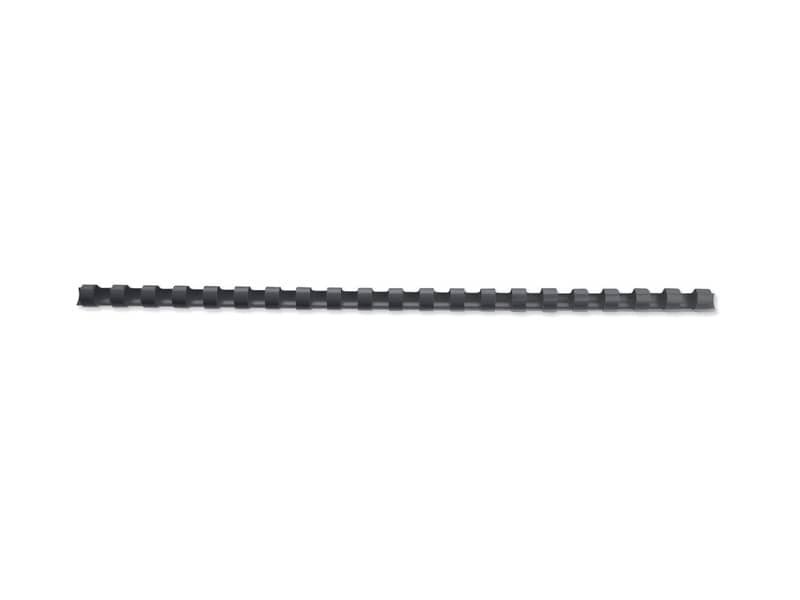 Dorsi plastici a 21 anelli GBC CombBind 14 mm A4 nero –  fino a 125 fogli conf da 100 dorsi – 4028178
